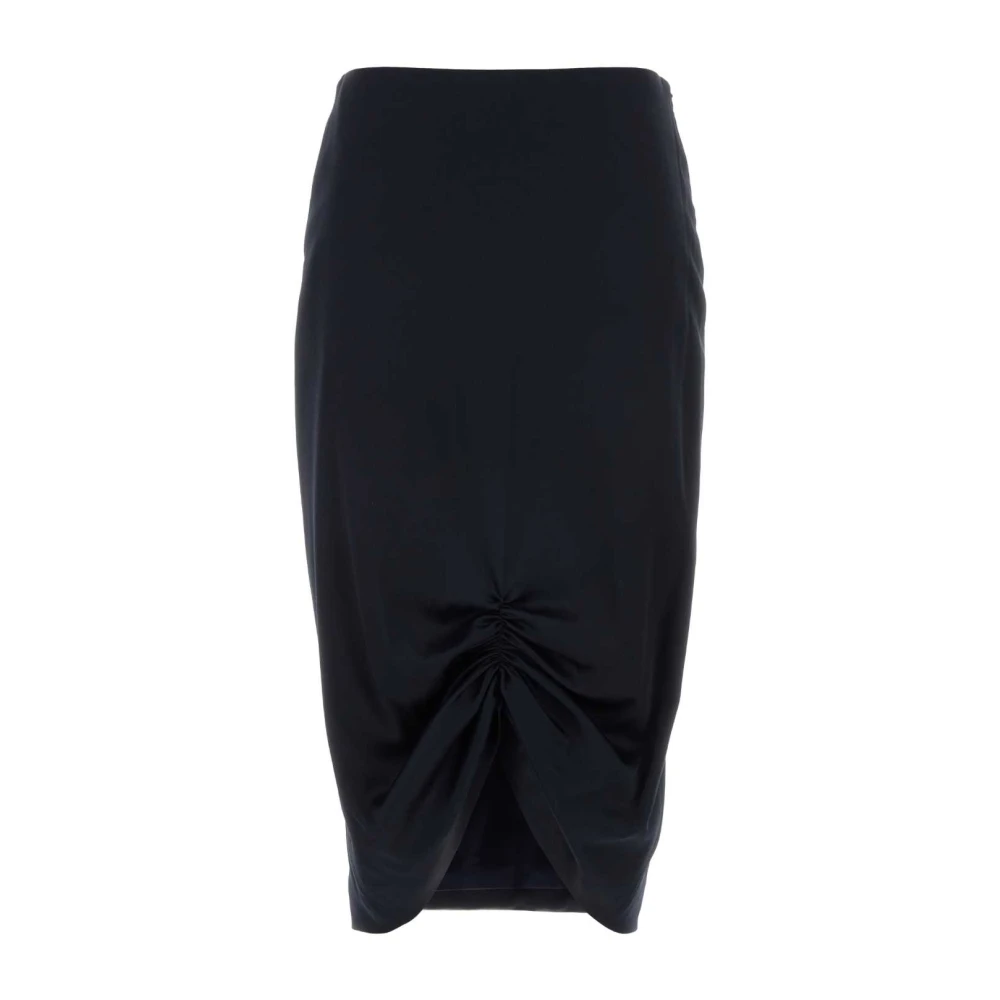 Valentino Garavani Women's Blue Midi Skirts, Xs, Stretch Crepe Skirt