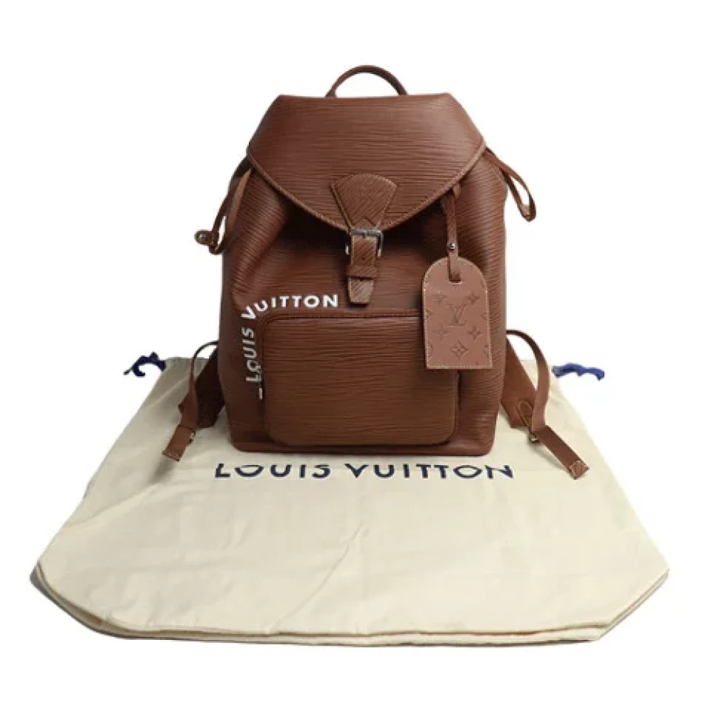 Louis Vuitton Vintage Pre-owned Leather backpacks Brown Heren