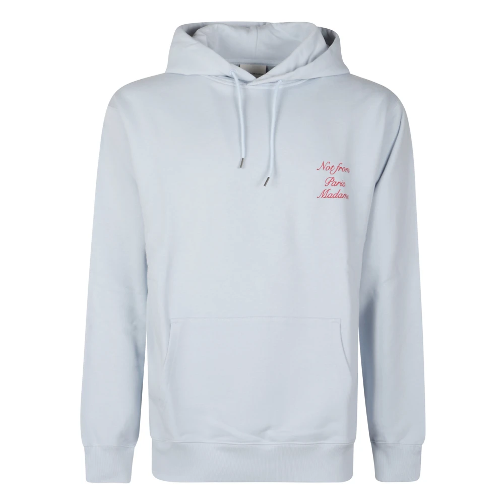 Drole De Monsieur Blue Hoodies, Male, S, Le Hoodie Slogan Calligraphy