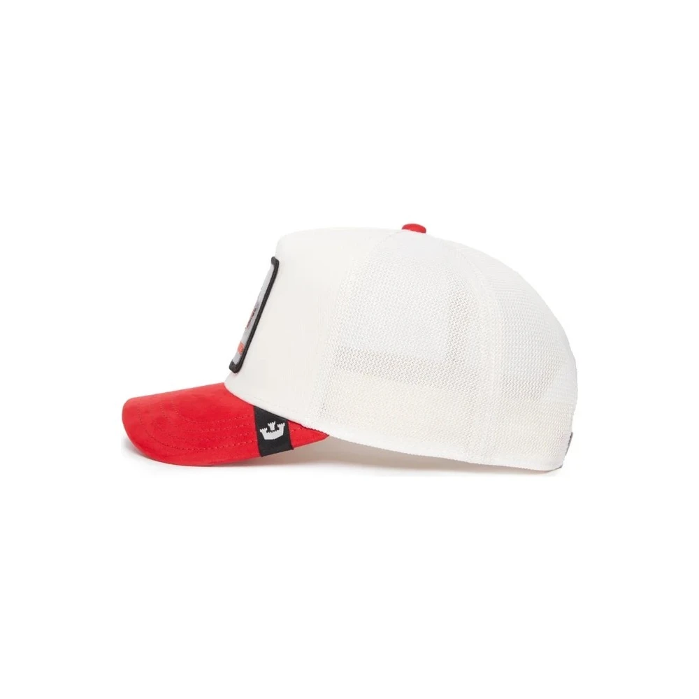 Goorin Bros Witte Doberman Suede Trucker Cap White Heren