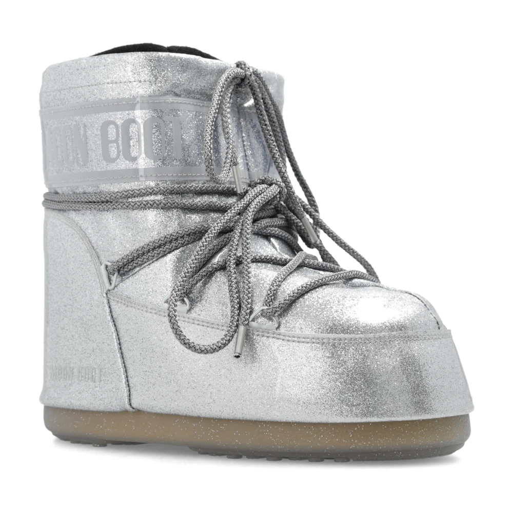 moon boot Icon Glitter sneeuwlaarzen Gray Dames