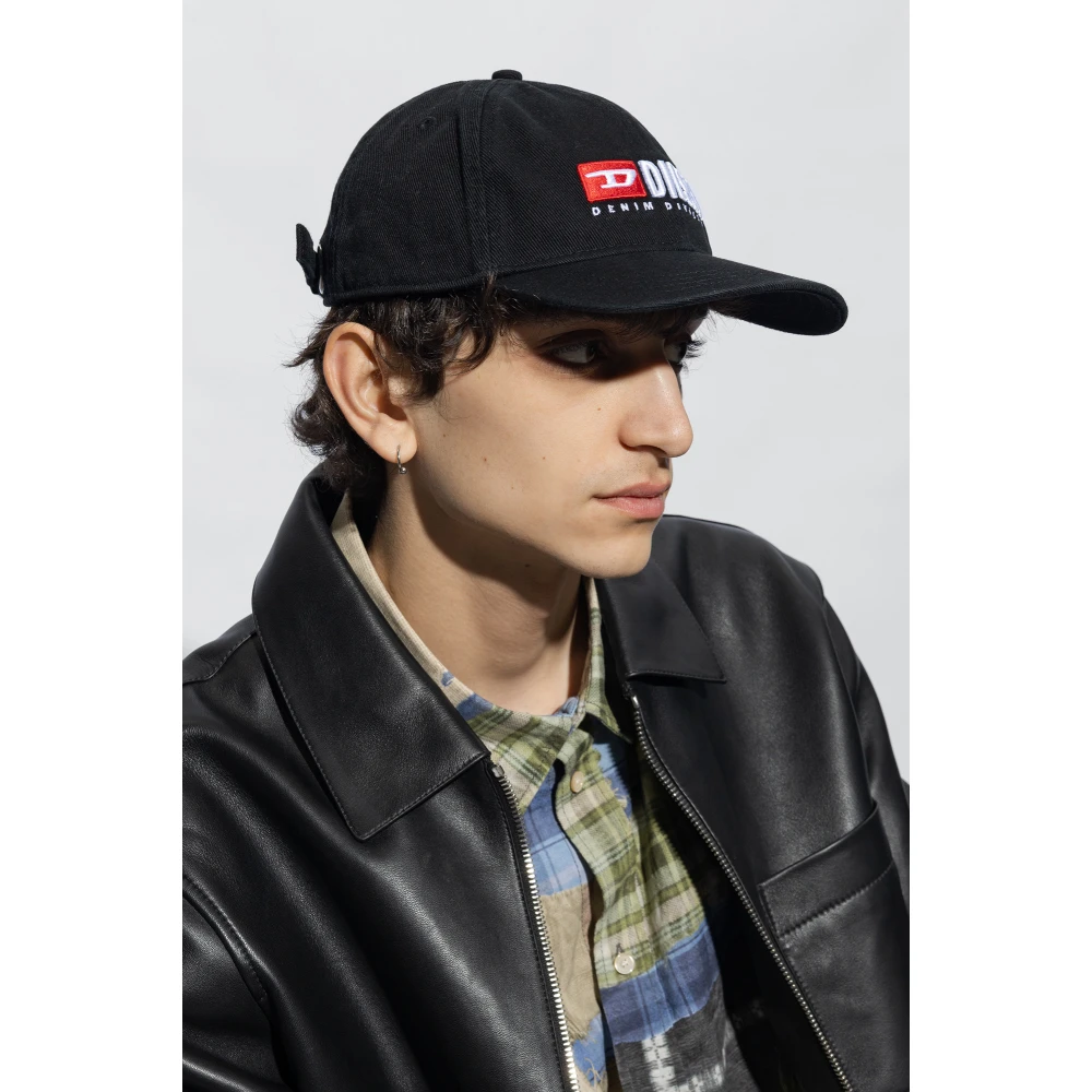 Diesel Corry-Div-Wash baseball ap Black Heren