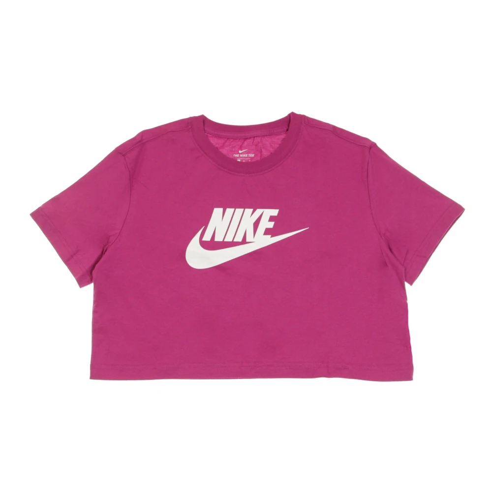 Nike Cactusbloem Crop Icon T-shirt Pink Dames