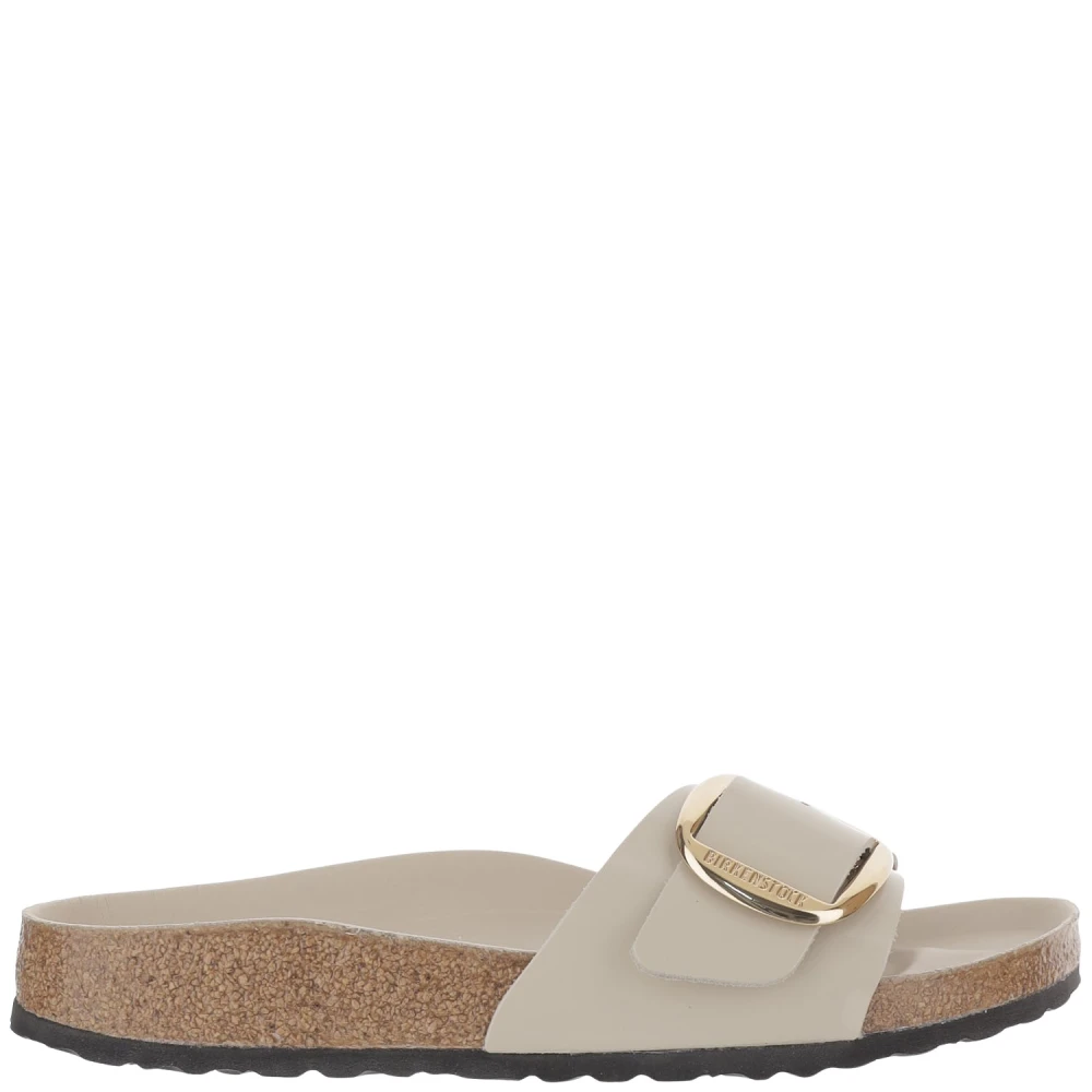 Birkenstock Unisex Beige Sliders, 6 Uk, Madrid Big Shine Sandals