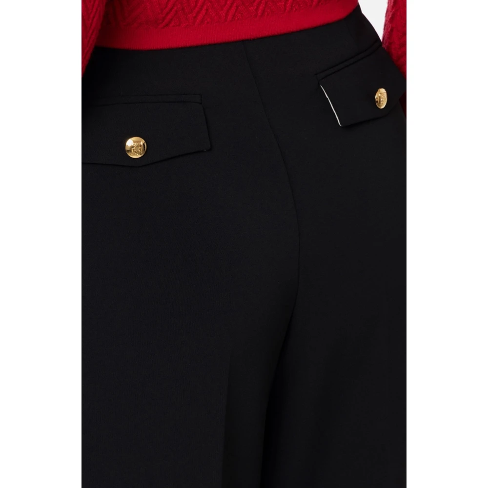 Elisabetta Franchi Zwarte Broek Black Dames