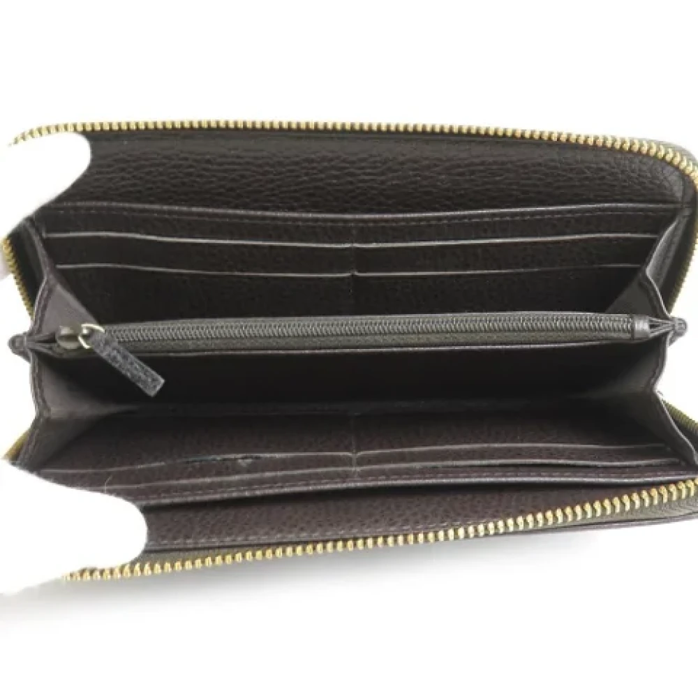 Gucci Vintage Pre-owned Leather wallets Brown Unisex