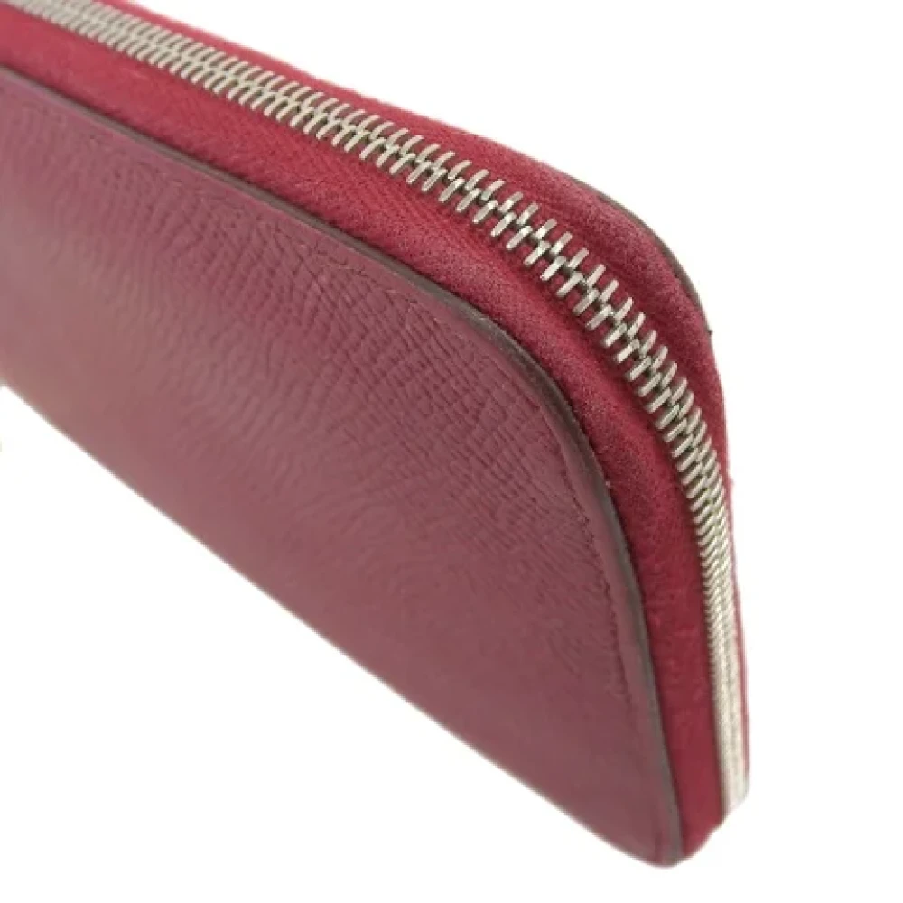 Hermès Vintage Pre-owned Fabric wallets Red Dames