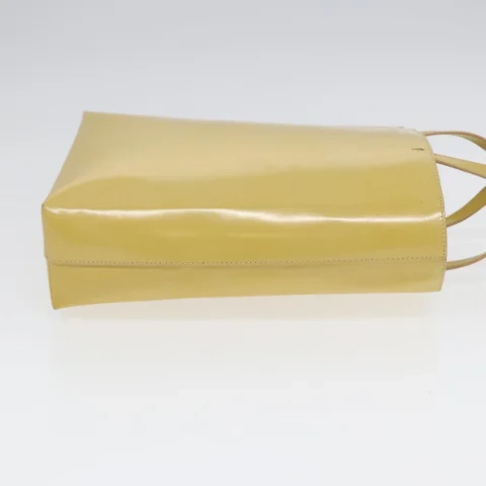 Prada Vintage Pre-owned Leather prada-bags Yellow Dames