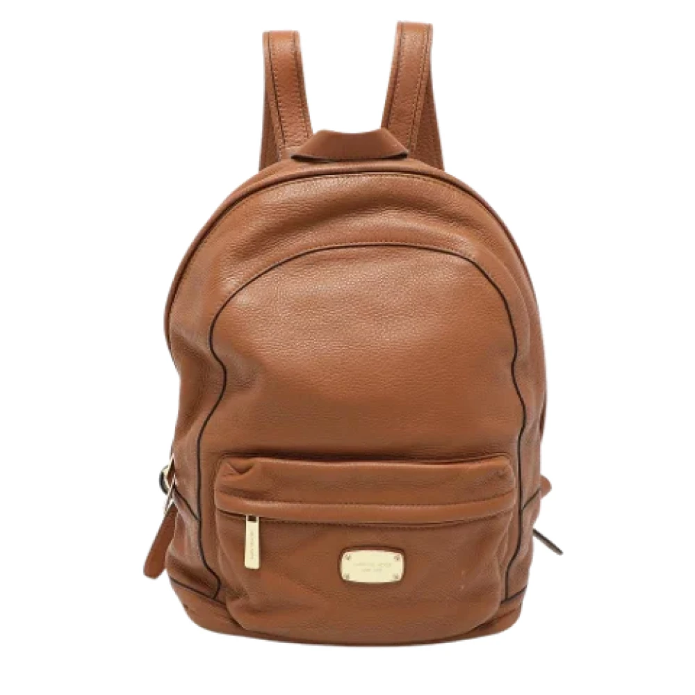 Michael Kors Pre-owned Leather backpacks Brown Dames