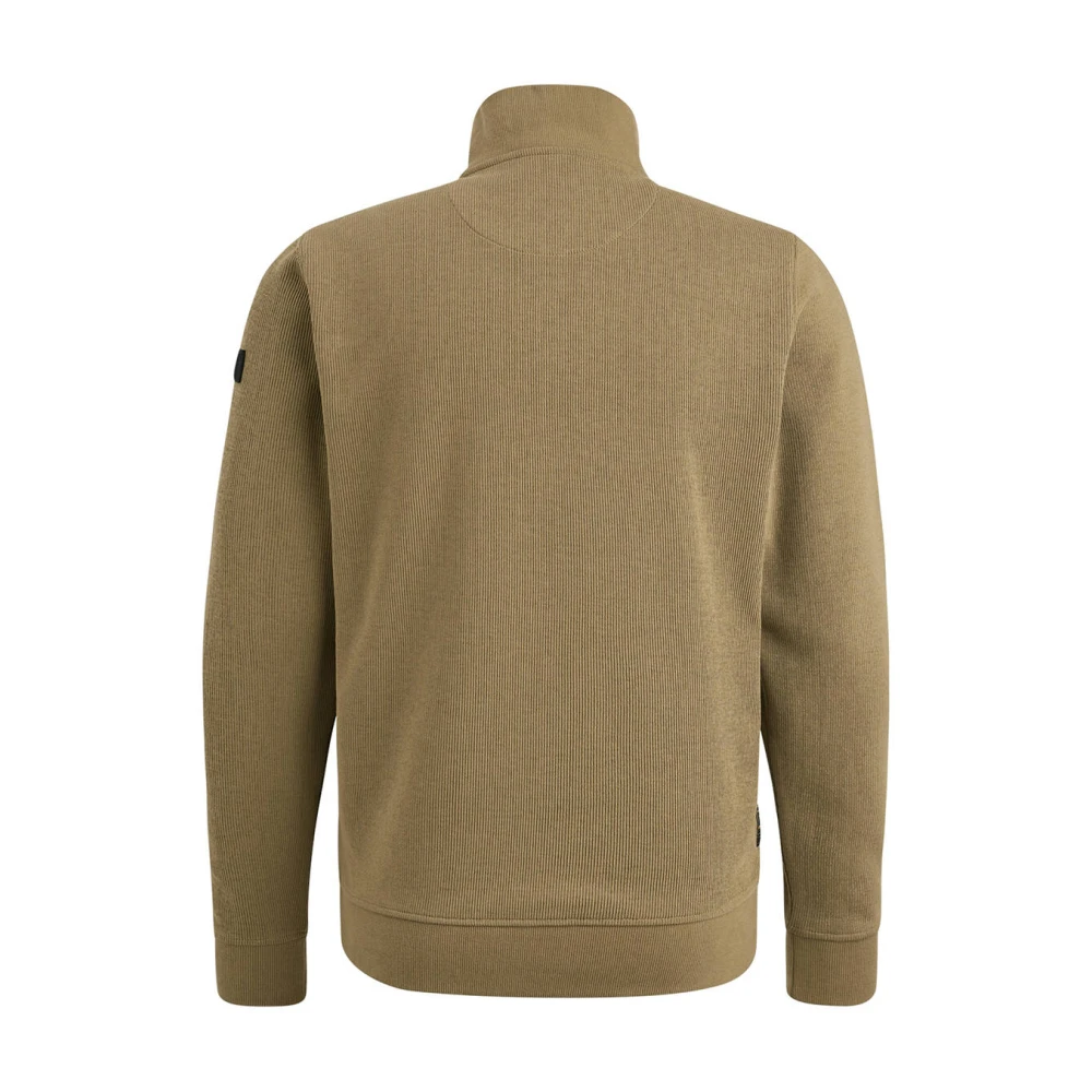 PME Legend Stijlvol heren sweatshirt met halve rits Brown Heren