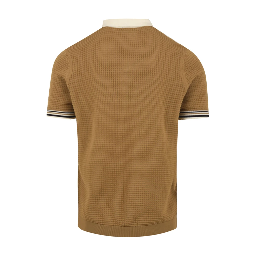Drumohr Bruine Polo T-shirt Model D0G146W Brown Heren