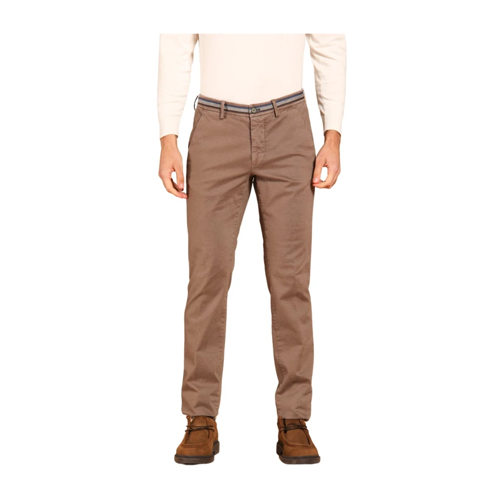 Mason's Winter Heren Chino Broek Slim Fit Brown Heren