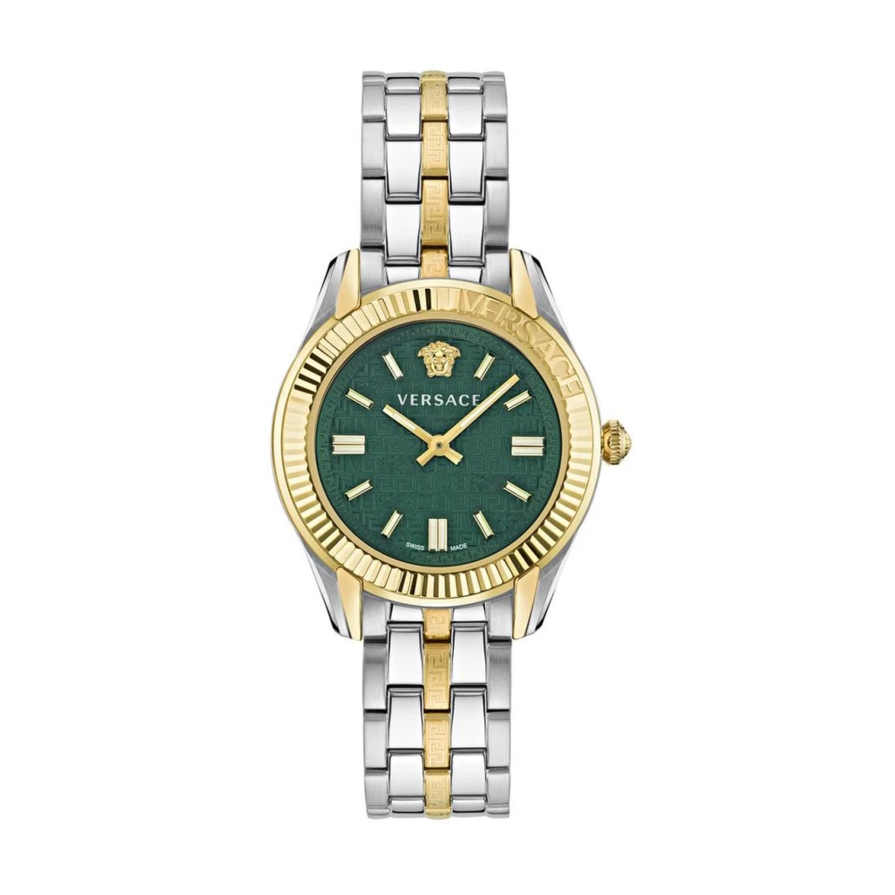 Versace Women's Gray Greca Time Watch