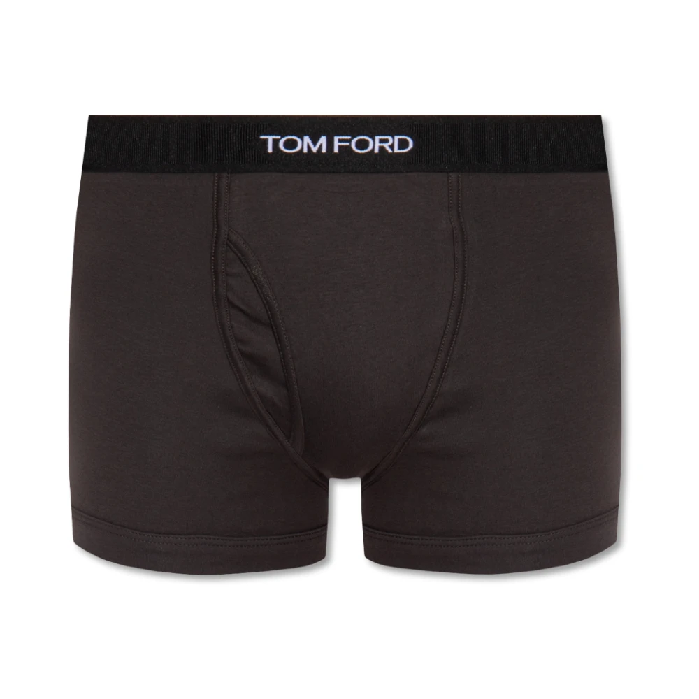 Tom Ford Boxershorts met logo Brown Heren