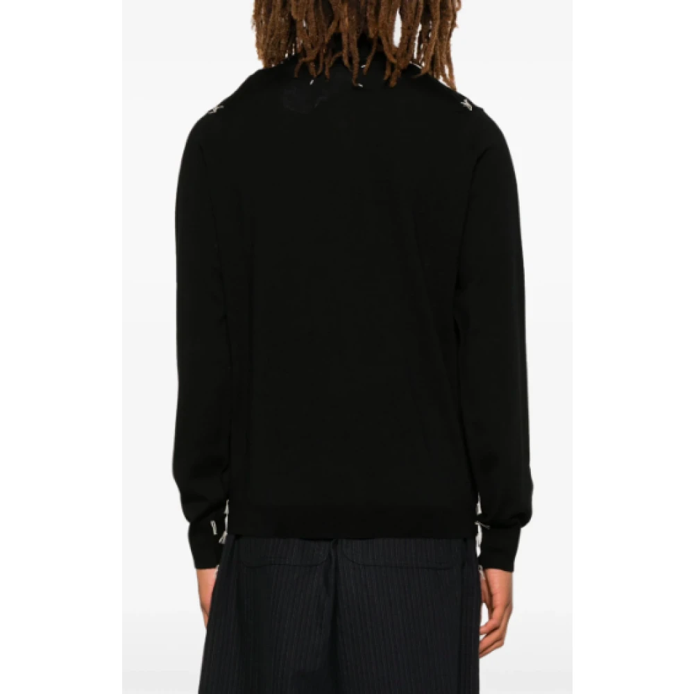 Maison Margiela Zwarte Polo Shirt Klassieke Stijl Black Dames