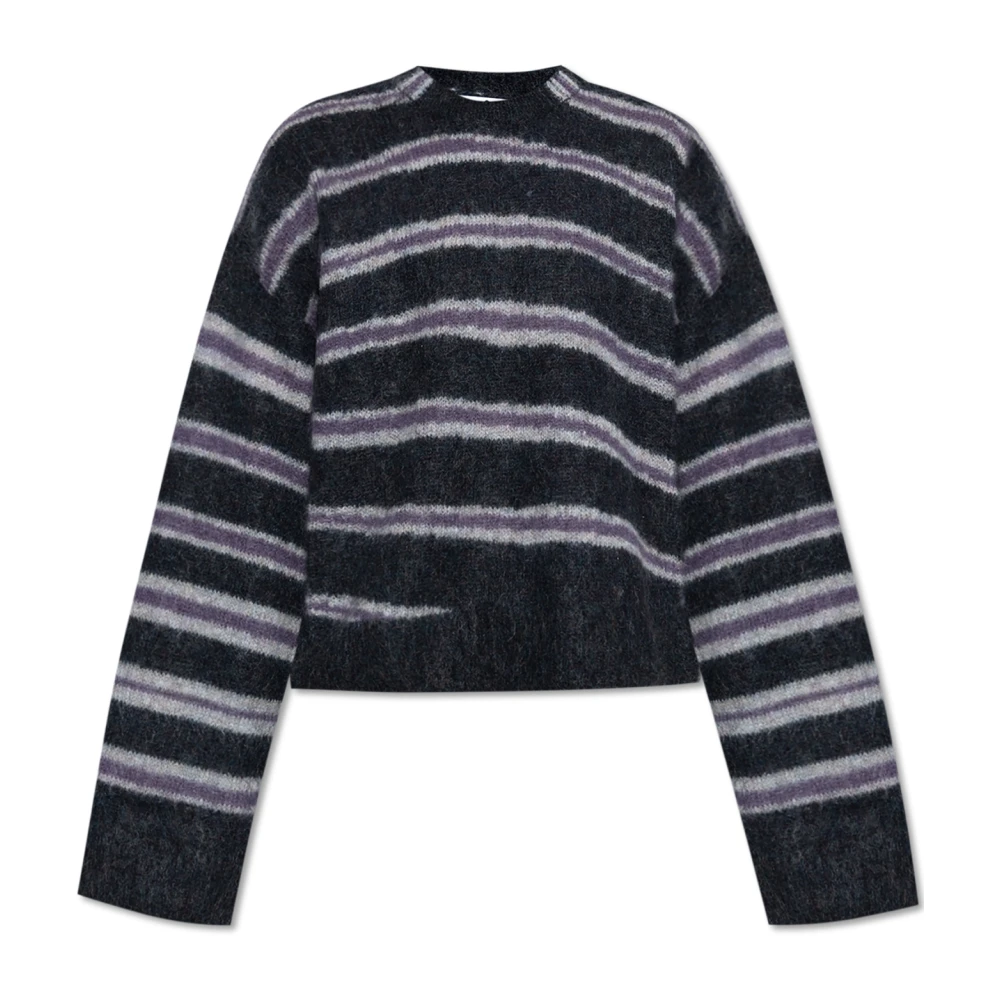 Acne Studios Trui met wollen afwerking Black Heren