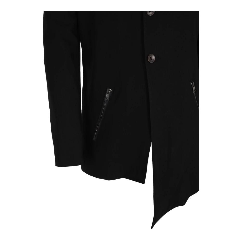 La Haine Inside Us Elegante Asymmetrische Jas Black Heren