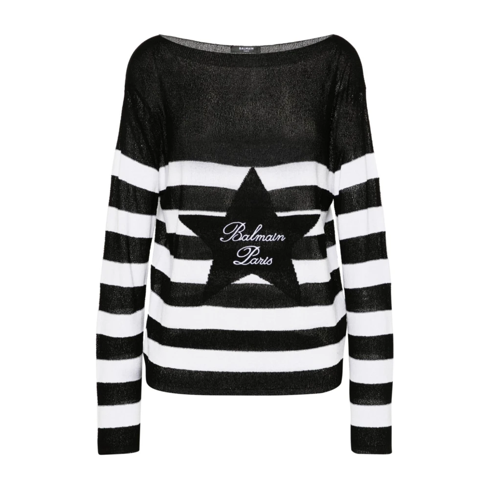 Balmain Stijlvolle Sweaters Black Dames