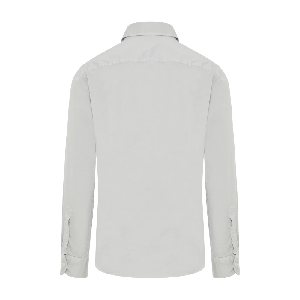 Sonrisa Katoenen shirt met elastaan gemaakt in Italië Gray Heren