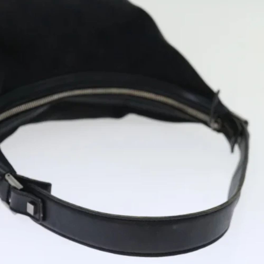 Salvatore Ferragamo Pre-owned Canvas shoulder-bags Black Dames