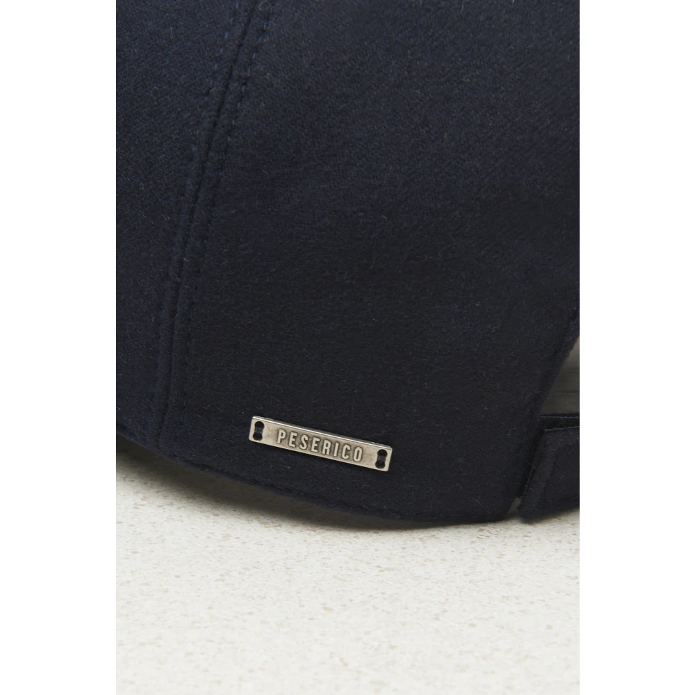 PESERICO Cashmere blend baseballpet Blue Unisex