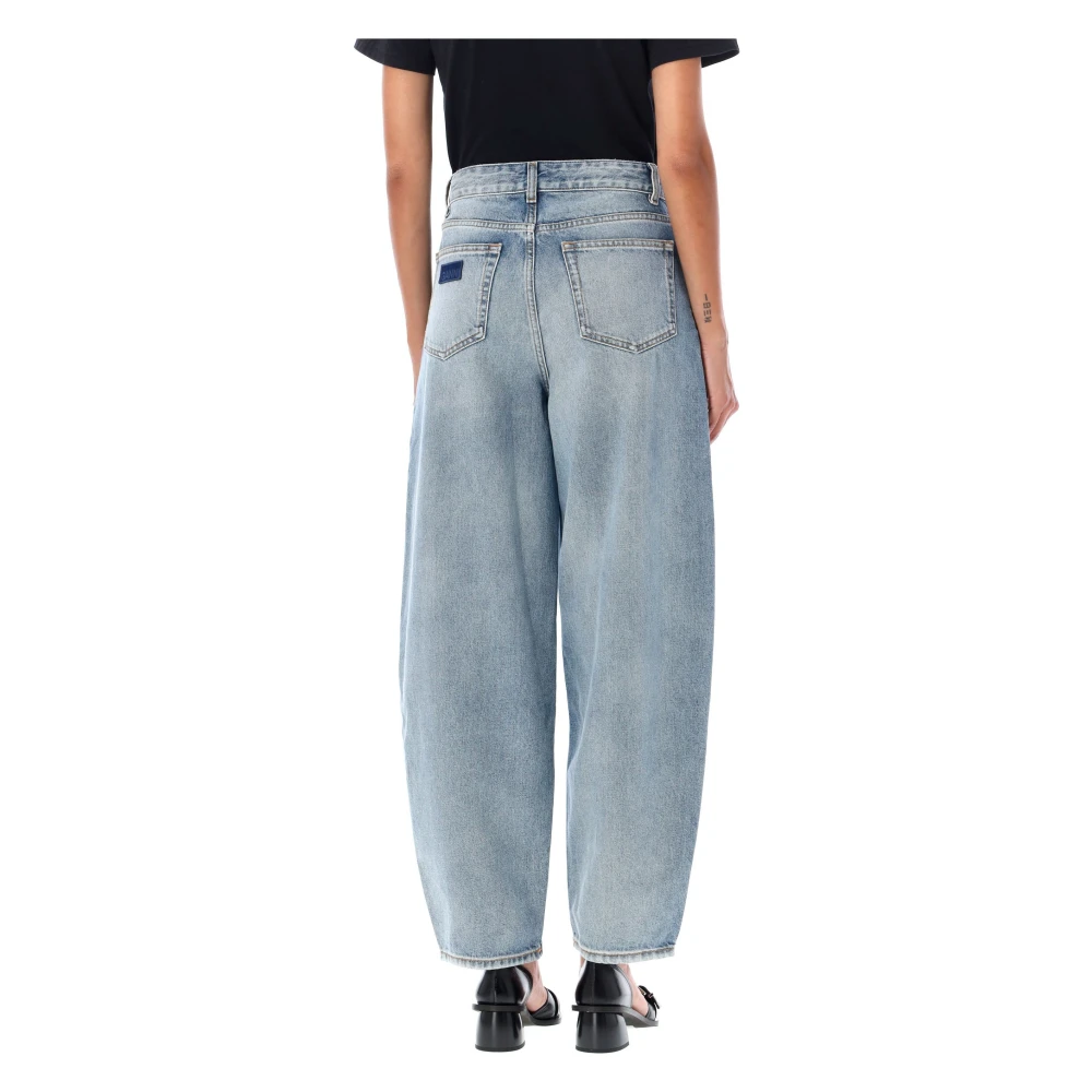 Ganni Lichtblauwe Vintage Balloon Denim Jeans Blue Dames