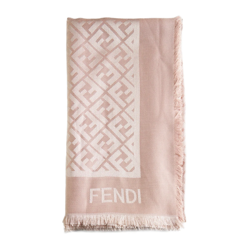 Fendi Roze Sjaal Collectie Pink Dames