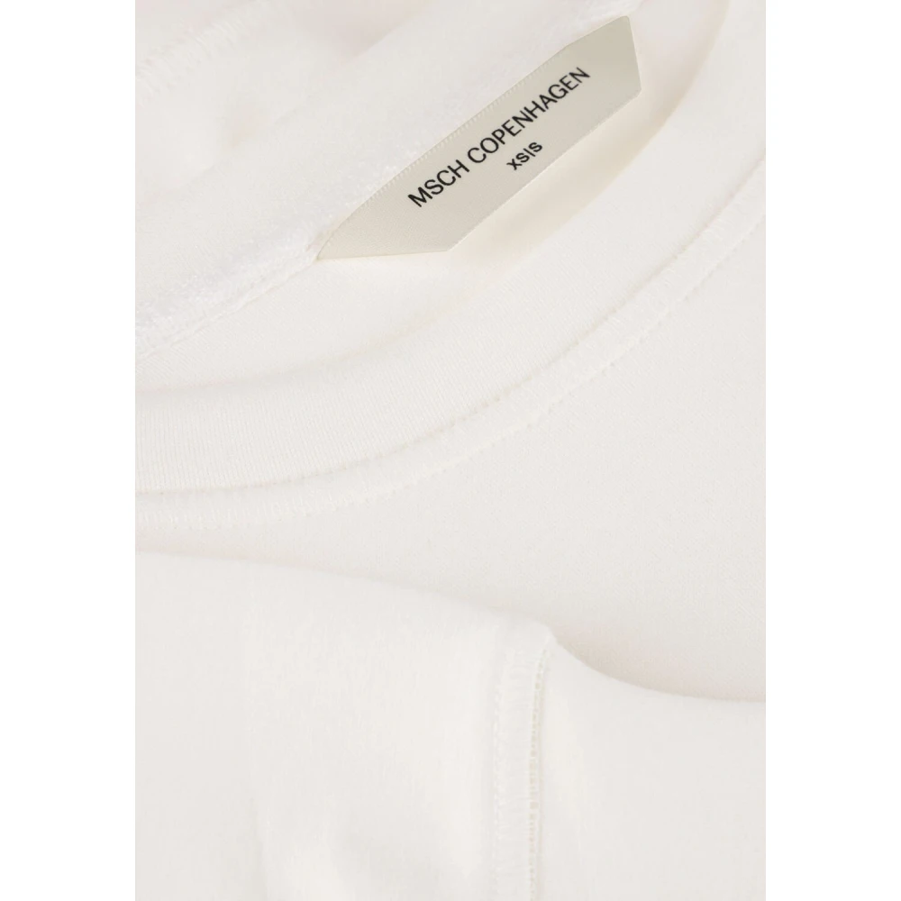 moss copenhagen Witte Sweatshirt voor Stijlvolle Vrouwen White Dames