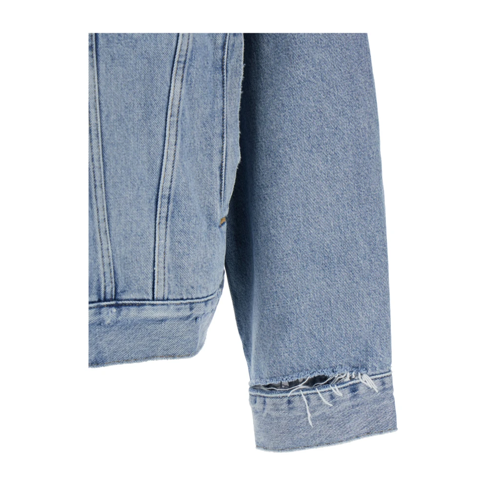 Agolde Lichtblauwe Denim Jack met Klassieke Kraag Blue Heren
