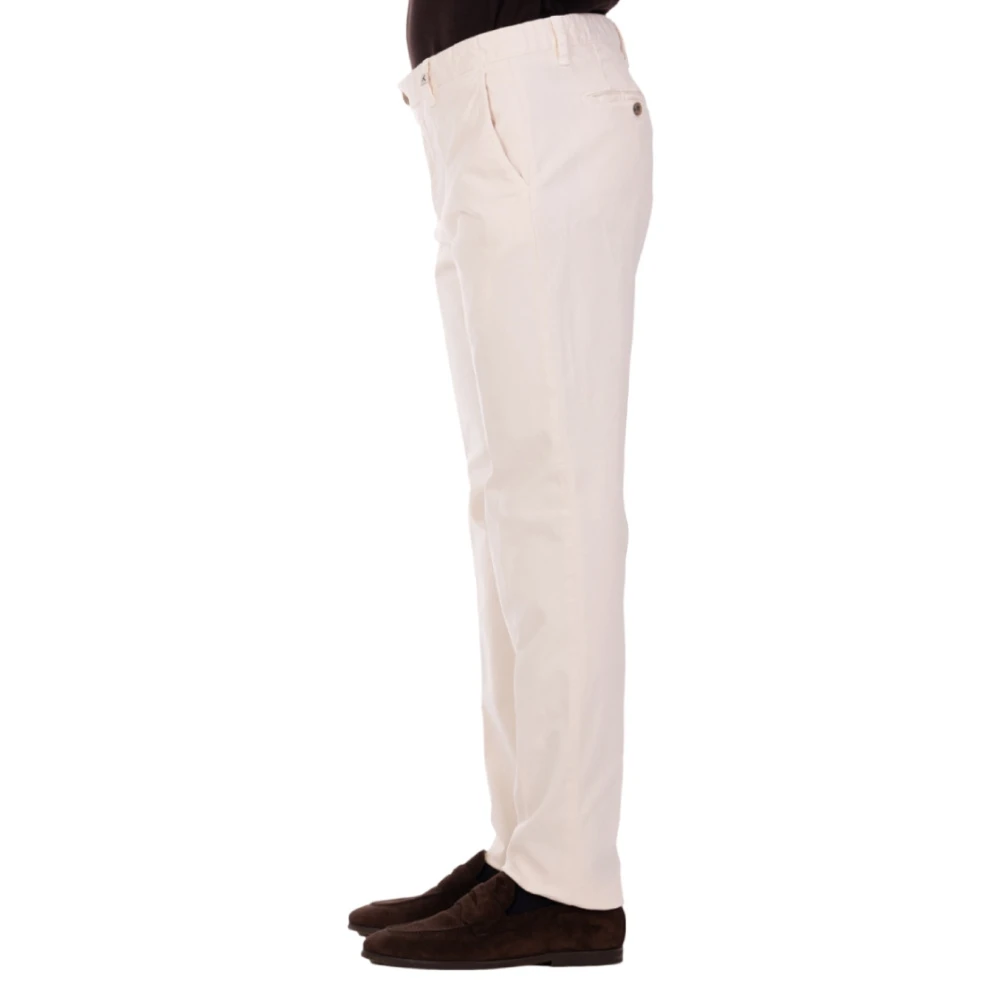 Myths Lange Katoenen Broek met Logo White Heren