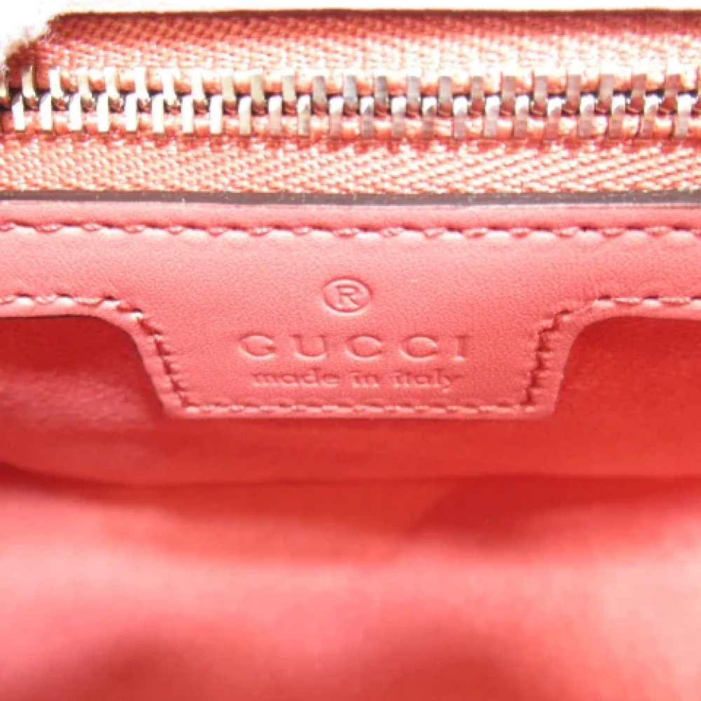 Gucci Vintage Pre-owned Leather crossbody-bags Pink Dames