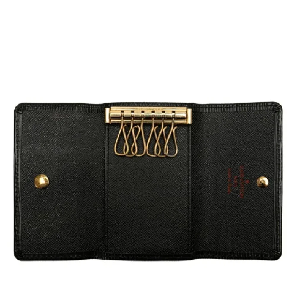 Louis Vuitton Vintage Pre-owned Leather key-holders Black Dames