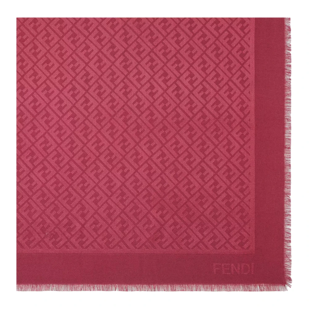 Fendi Ff Wool And Silk Shawl - Image 5
