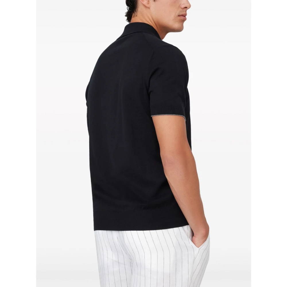 BRUNELLO CUCINELLI Stijlvolle T-shirts en Polos Black Heren