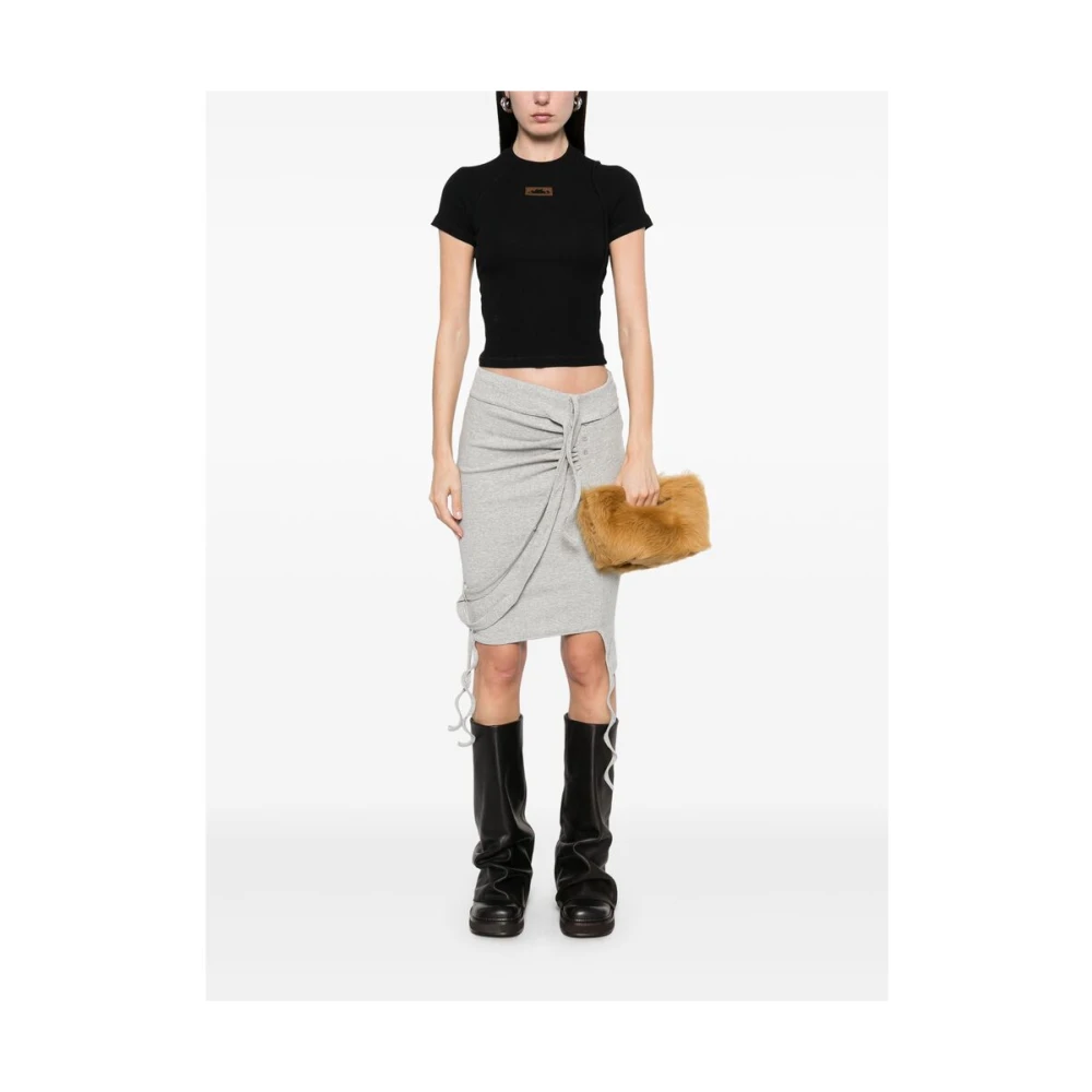 Ottolinger Zwart Crew Neck Korte Raglan Mouwen Black Dames