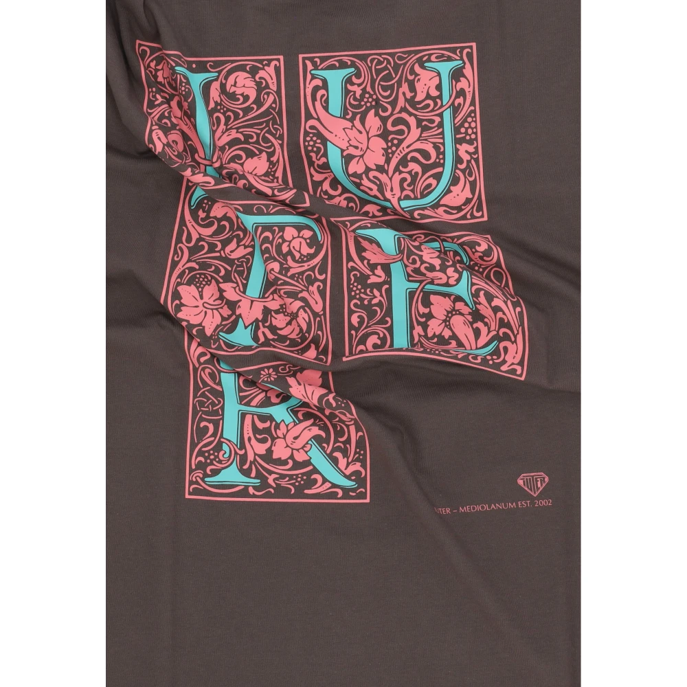 Iuter Milan Tee Bruin Ronde Hals Korte Mouw Regular Fit Brown Heren