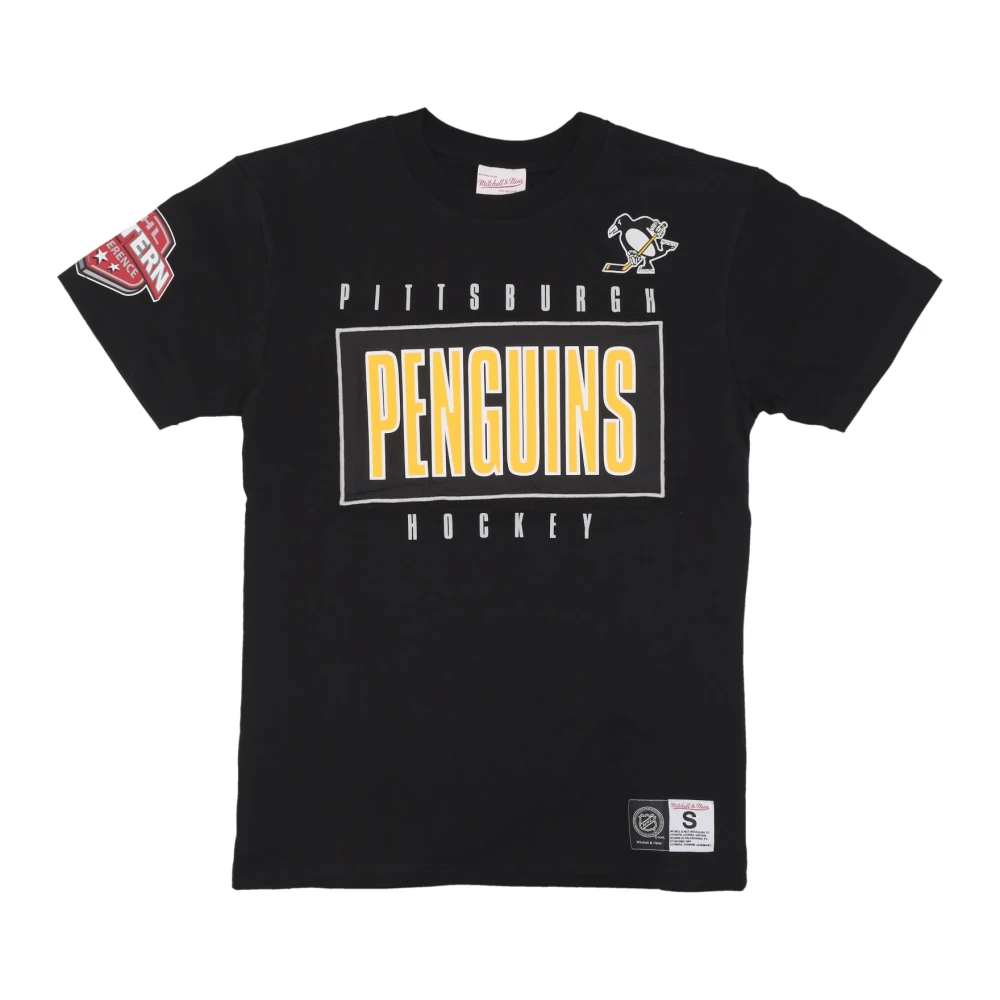 Mitchell & Ness Men's Black Pittsburgh Penguins Hockey Team Tee
