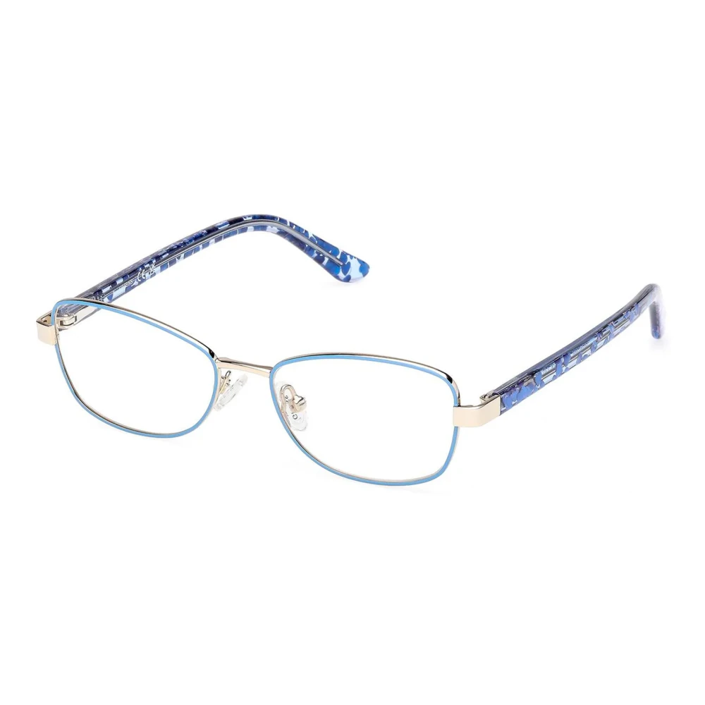 Guess Blue Glasses, Unisex, 48 Mm, Navy Silver Eyewear Frames