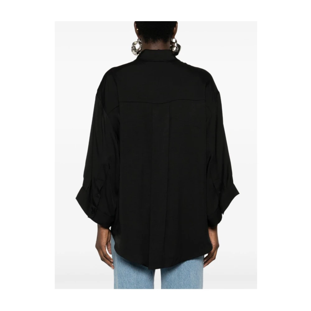 Federica Tosi Stijlvolle shirt met Camicia 0002 Black Dames