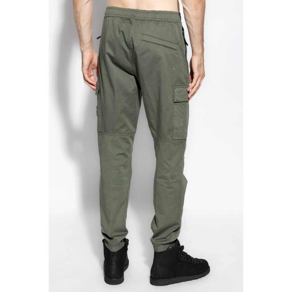 Stone Island Broek met logo Green Heren