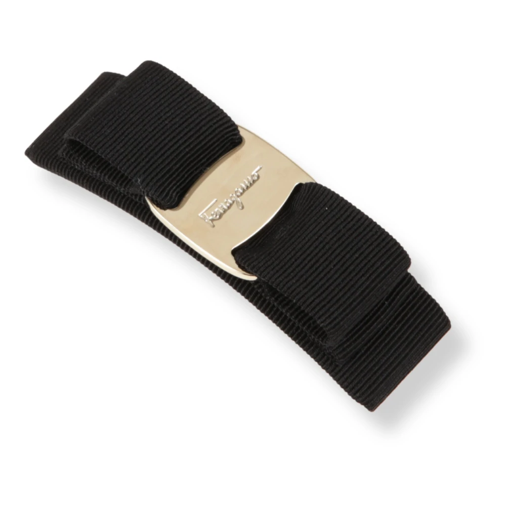 Ferragamo Women's Black Accessories, One Size, Hair Accessories