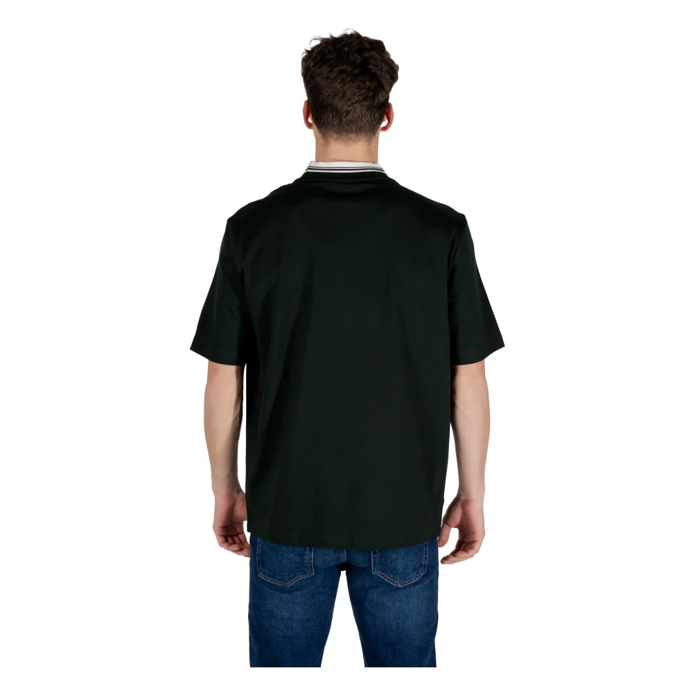 Armani Exchange Katoenen T-shirt korte mouwen lente zomer Black Heren