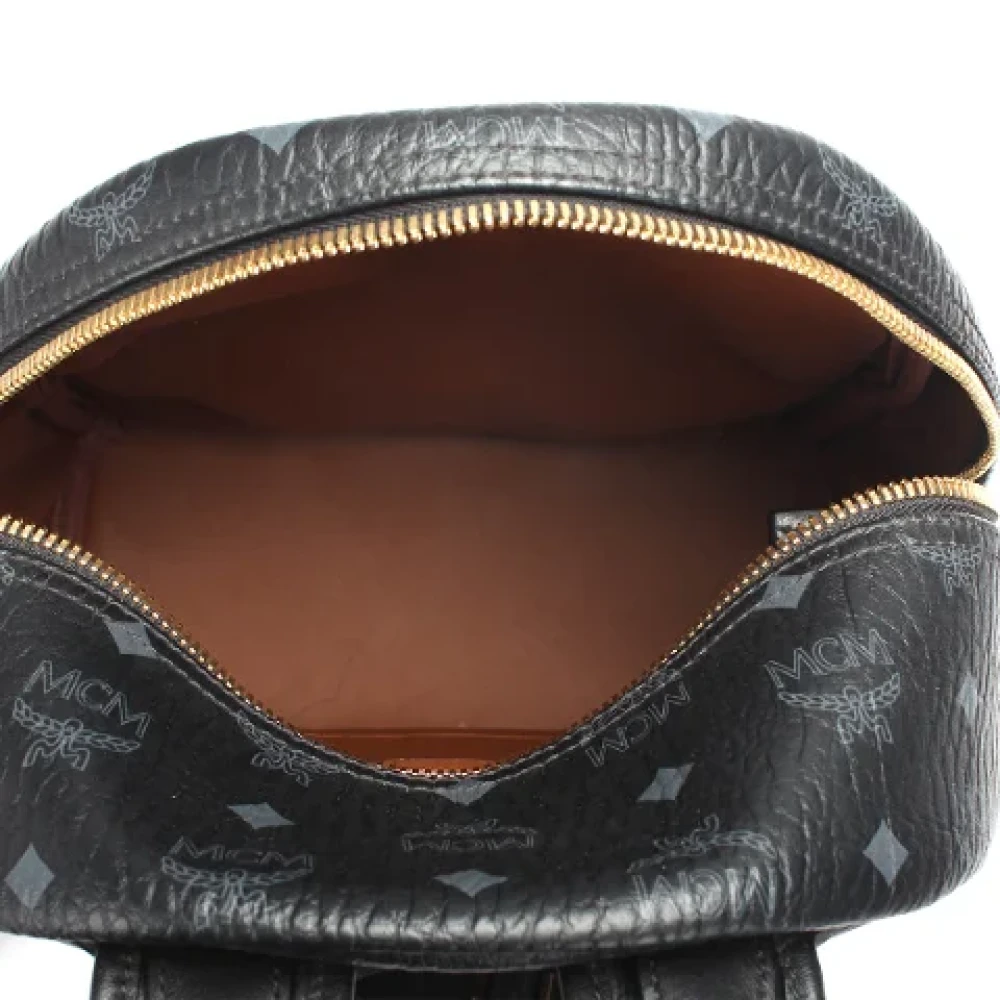 MCM Pre-owned Canvas backpacks Black Dames