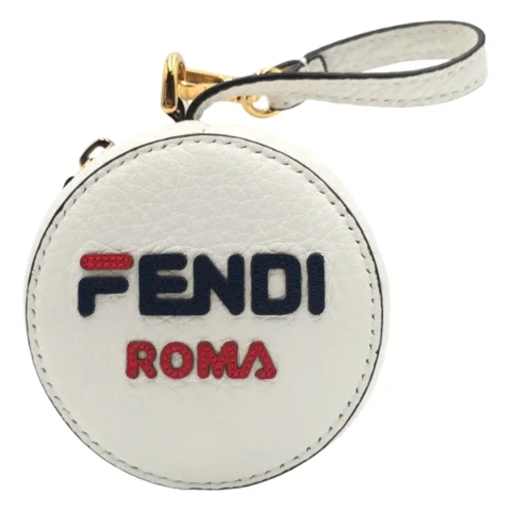 Fendi Vintage Pre-owned Canvas shoulder-bags White Dames
