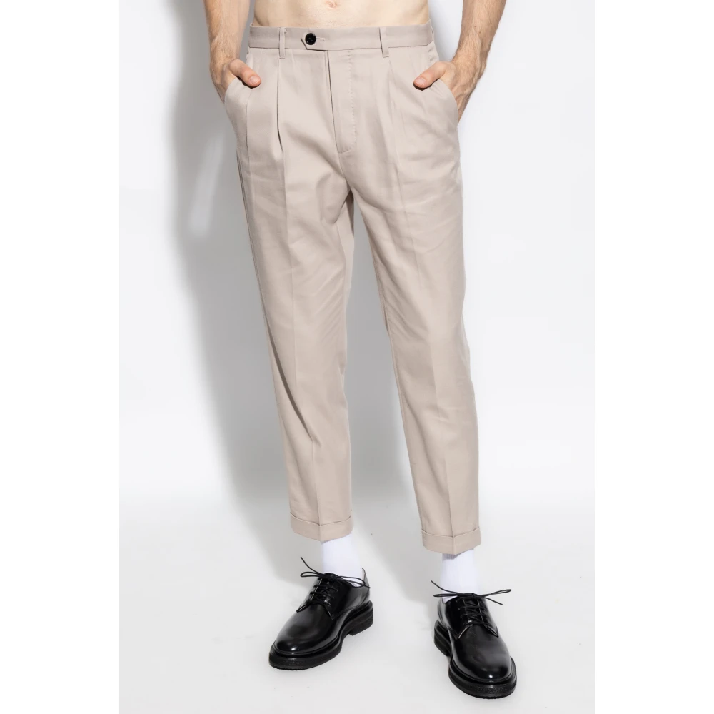 AllSaints Broek Tallis Beige Heren