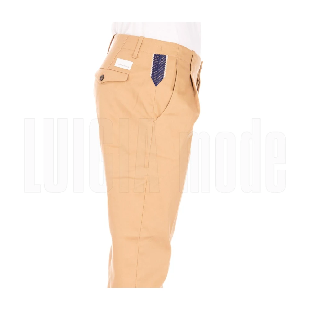 Nine In The Morning Moderne Vouw Chino's Brown Heren