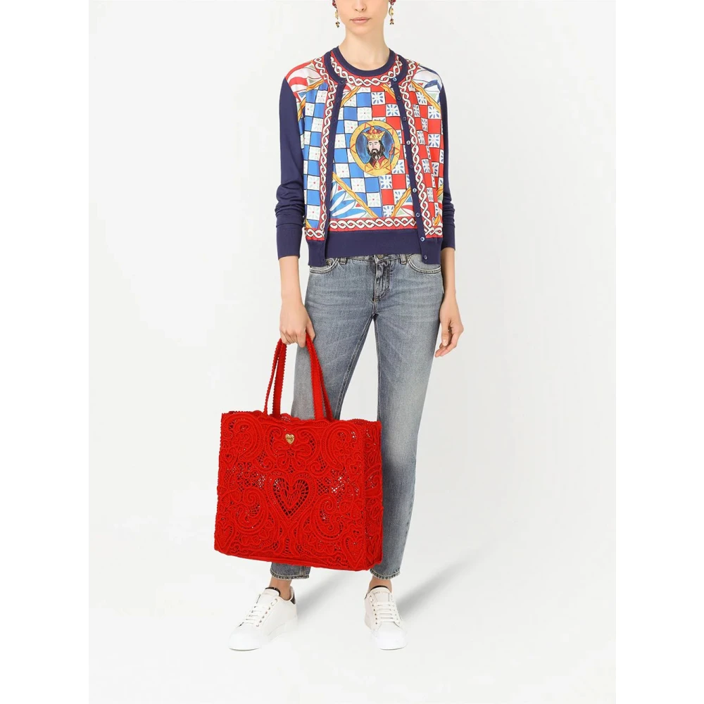 Dolce & Gabbana Grafische Print Mouwloze Vest Multicolor Dames