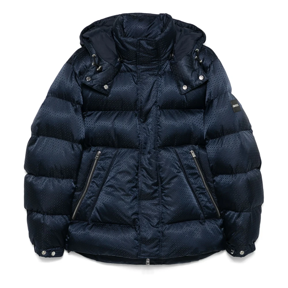 Hugo Boss Monogram Waterafstotende Pufferjas Blue Heren
