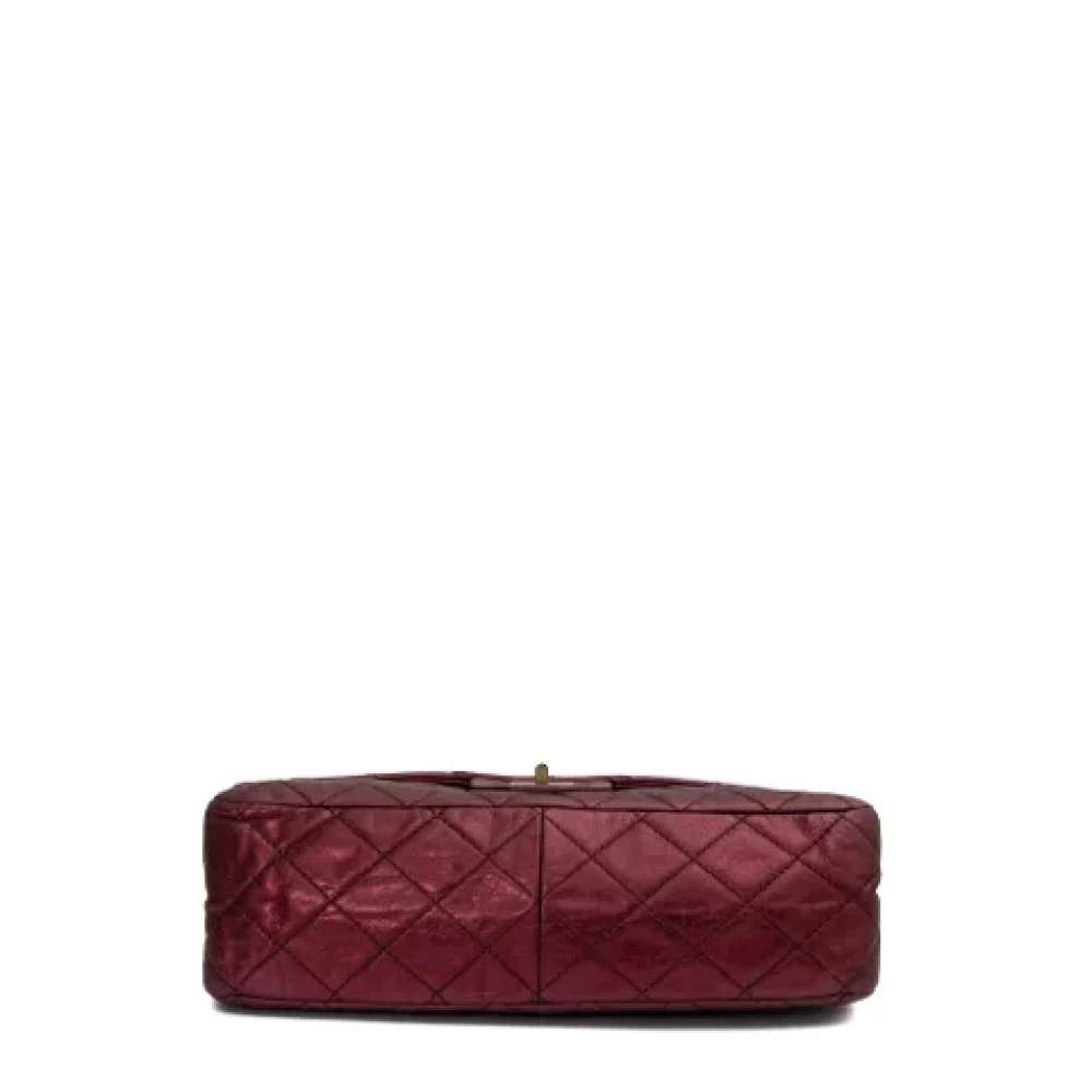 Chanel Vintage Pre-owned Leather chanel-bags Purple Dames