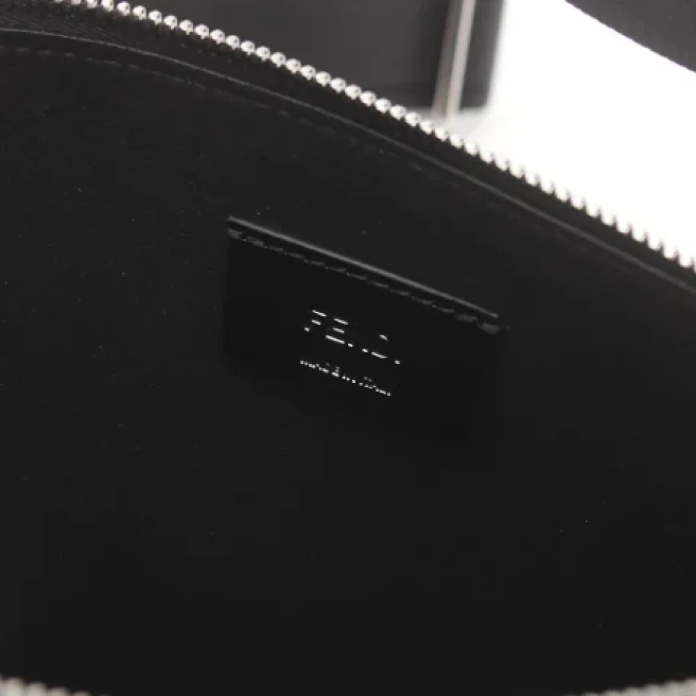 Fendi Vintage Pre-owned Leather shoulder-bags Black Dames